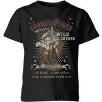 Looney Tunes Wile E Coyote Guitar Arena Tour Kinder T-Shirt - Schwarz - 11-12 Jahre von Looney Tunes