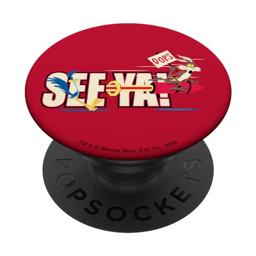 Looney Tunes Wile E. Coyote and Roadrunner See Ya PopSockets mit austauschbarem PopGrip Looney Tunes Wile E. Coyote and Roadrunner See Ya PopSockets mit austauschbarem PopGrip von Looney Tunes