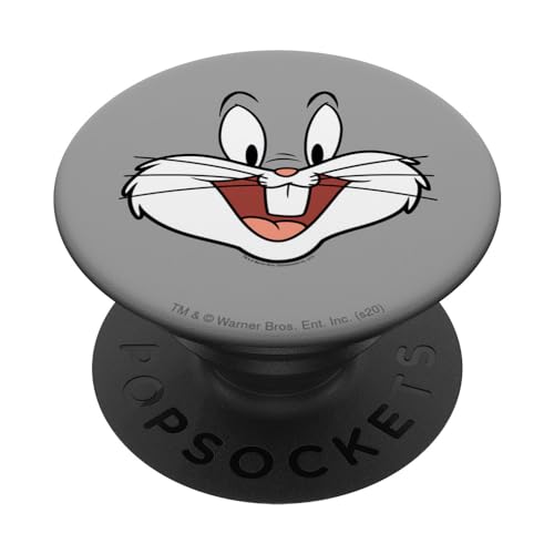 PopSockets Looney Tunes Bugs Bunny Face - PopSockets Ausziehbarer Sockel und Griff für Smartphones und Tablets von Looney Tunes