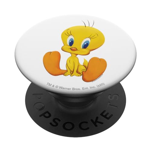 PopSockets Looney Tunes Cute Tweety - PopSockets Ausziehbarer Sockel und Griff für Smartphones und Tablets von Looney Tunes