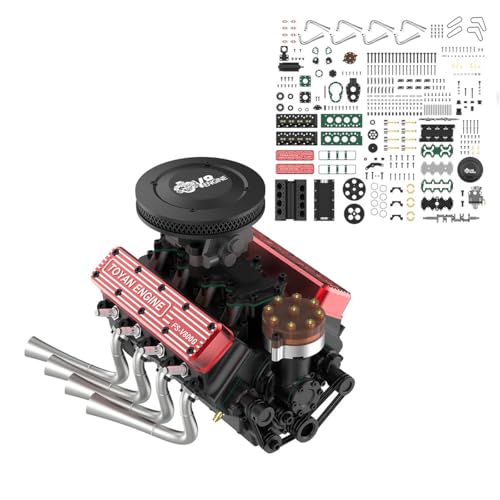 LootPop TOYAN FS-V800WGPC V8 Motor Modellbausatz – 1:10 Maßstab DIY Bausatz, 28cc Miniatur Wassergekühlter Viertakt-Benzinmotor, V8 Innenverbrennungsmotor KIT-Version LootPop TOYAN FS-V800WGPC V8 Motor Modellbausatz – 1:10 Maßstab DIY Bausatz, 28cc Miniatur Wassergekühlter Viertakt-Benzinmotor, V8 Innenverbrennungsmotor KIT-Version von LootPop