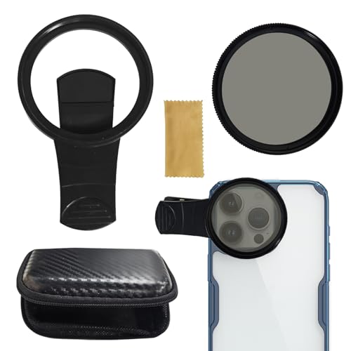 Loovisse CPL Filter, 52 mm Universell Handykamera CPL Filter, Polarisationsfilter für iPhone, Samsung & Co., Schwarz, Polarisator, Optisches Glas, ABS Loovisse CPL Filter, 52 mm Universell Handykamera CPL Filter, Polarisationsfilter für iPhone, Samsung & Co., Schwarz, Polarisator, Optisches Glas, ABS von Loovisse
