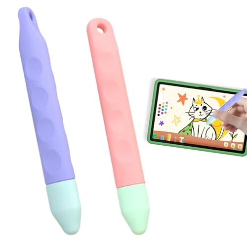 Loovisse 2 Stück Tablet Stift Kinder,Gummi Touchscreen Stift,Kinder Tablet Eingabestift,Edurino Stift Ersatzspitzen,Stylus-Stifte,Kompatibel mit Tablets,Tablets,Allen Touchscreen-Geräten von Loovisse