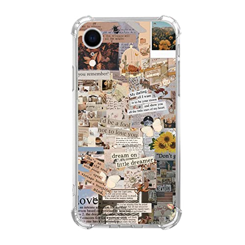 LopeyKirt Vintage Collage Ästhetische Hülle Kompatibel mit iPhone XR, Zeitungszitate Hülle für Mädchen Frauen Männer, Einzigartige Weiche TPU Bumper Case Cover LopeyKirt Vintage Collage Ästhetische Hülle Kompatibel mit iPhone XR, Zeitungszitate Hülle für Mädchen Frauen Männer, Einzigartige Weiche TPU Bumper Case Cover von LopeyKirt