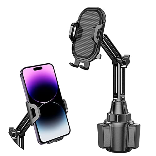 Lopnord Getränkehalter Auto für iPhone 14 13 12 Pro Max Mini Plus, Handyhalterung Auto Getränkehalter für Samsung Galaxy S22/S22+/S21, Verstellbare Autohalterung für 4-7 Zoll Handys von Lopnord