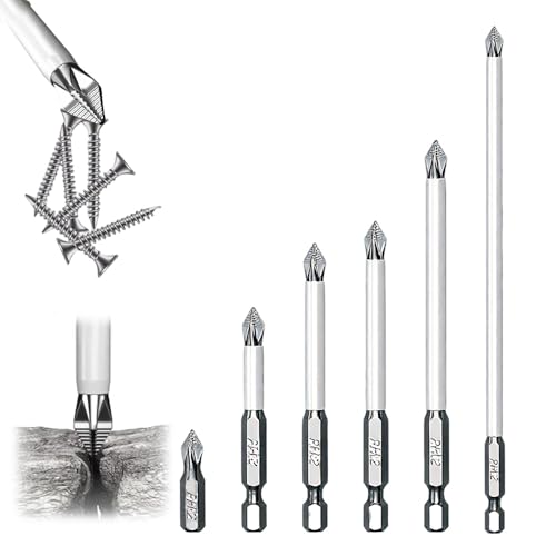 6 Stück High Magnetic Screwdriver Drill, Anti Rutsch Magnetische Bits, Hochmagnetischer Schraubendreher Bohrer Bit Satz, für Schlagbohrmaschine, Akkuschrauber, 25 50 65 70 90 150 mm 6 Stück High Magnetic Screwdriver Drill, Anti Rutsch Magnetische Bits, Hochmagnetischer Schraubendreher Bohrer Bit Satz, für Schlagbohrmaschine, Akkuschrauber, 25 50 65 70 90 150 mm von Lopreg