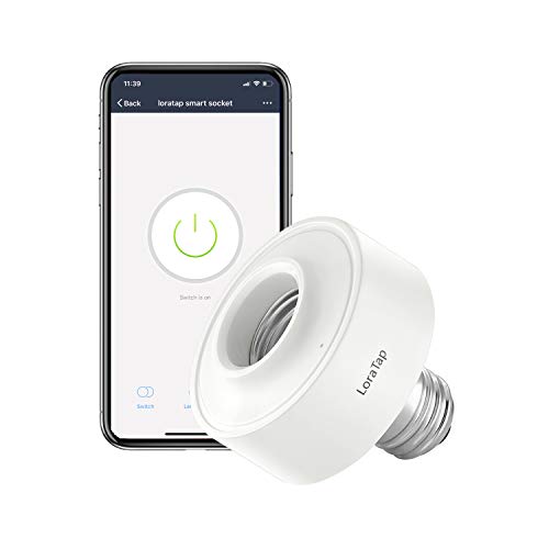 LoraTap Fassung WiFi intelligente E27 Fassung Lampen-Adapter drahtlos Timer für LED-Leuchtmittel Wi-Fi Kompatibel mit Alexa und Google Assistant, App-Steuerung per Telefon LoraTap Fassung WiFi intelligente E27 Fassung Lampen-Adapter drahtlos Timer für LED-Leuchtmittel Wi-Fi Kompatibel mit Alexa und Google Assistant, App-Steuerung per Telefon von LoraTap