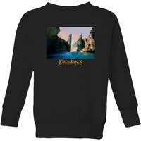 Lord Of The Rings Argonath Kids' Sweatshirt - Black - 11-12 Jahre von Original Hero