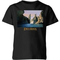 Lord Of The Rings Argonath Kids' T-Shirt - Black - 5-6 Jahre von Lord Of The Rings