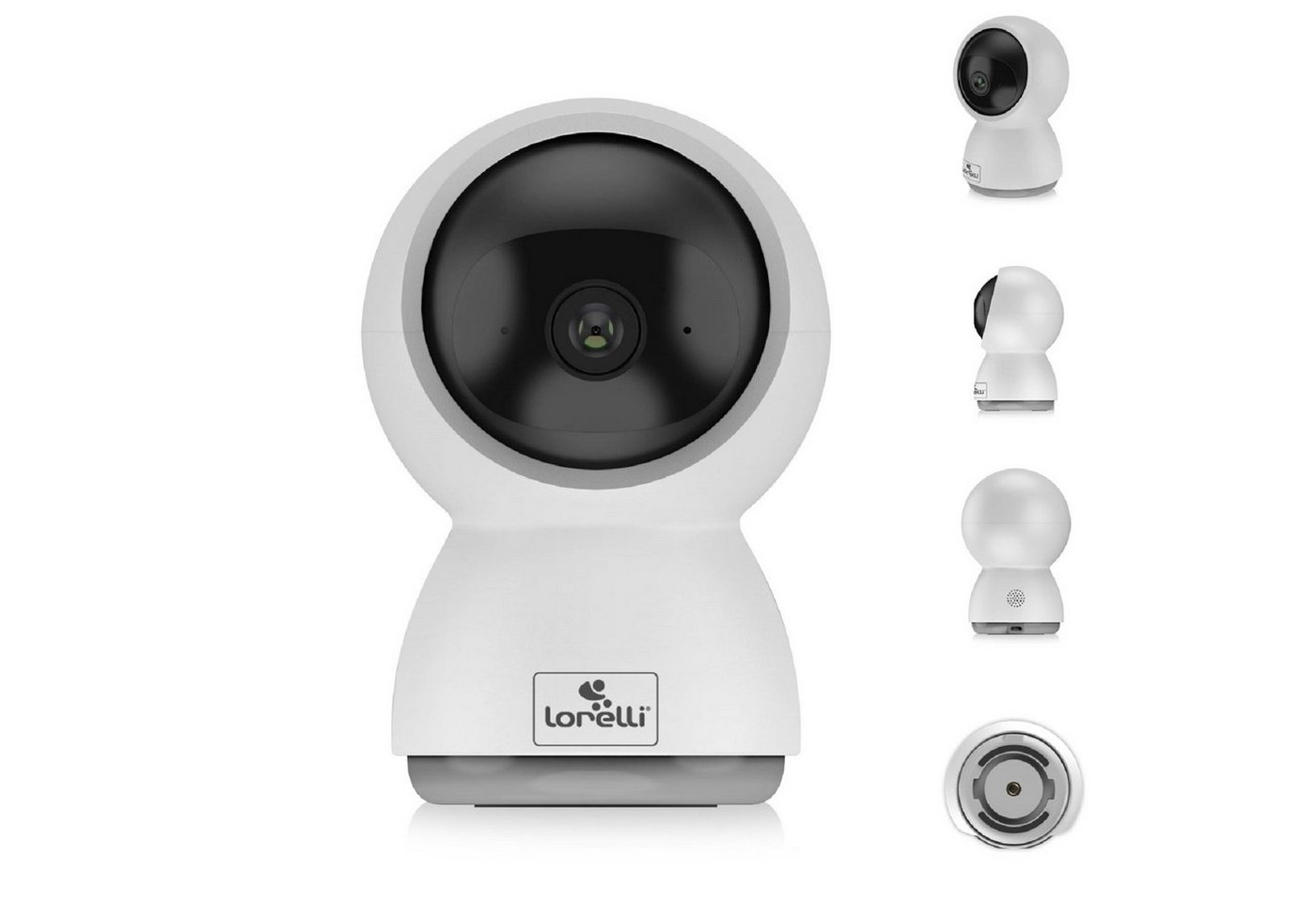 Lorelli Video-Babyphone Babyphone Trinity Wi-Fi-Kamera, Bewegungserkennung, Nachtsicht bis 10 m von Lorelli
