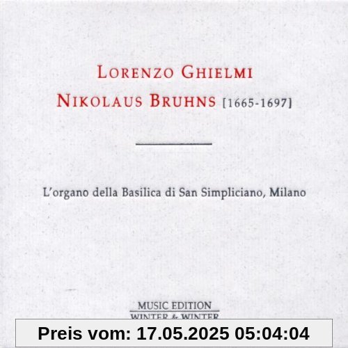 Nikolaus Bruhns von Lorenzo Ghielmi