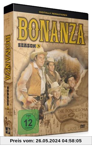 Bonanza - Season 3 (4 DVDs) von Lorne Greene