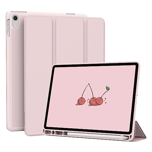 Lornpa Schutzhülle für iPad 10. Generation (10,9 Zoll, 2022), schützende schlanke Hülle mit Stifthalter & Auto Wake/Sleep, dreifach gefaltete Smart Stand Cover für das neue Apple iPad 10,9 Zoll – Pink von Lornpa