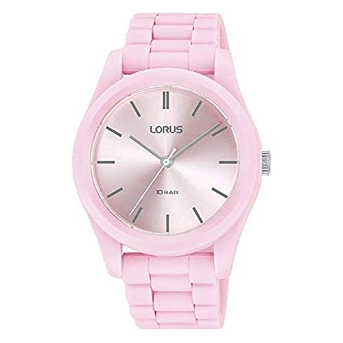 Lorus Damen Analog Quarz Uhr mit Silicone Armband RG257RX9 von Lorus