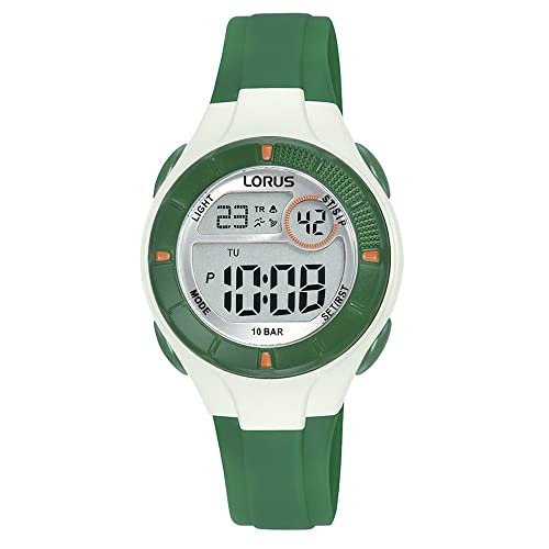 LORUS Jungen Digital Quarz Uhr mit Silikon Armband R2343PX9 von Lorus
