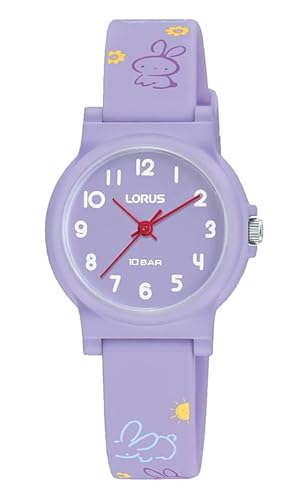 Lorus Mädchen Analog Quarz Uhr mit Silikon Armband RRX43JX9 von Lorus