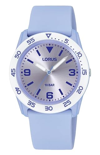 Lorus Mädchen Analog Quarz Uhr mit Silikon Armband RRX91HX9 von Lorus