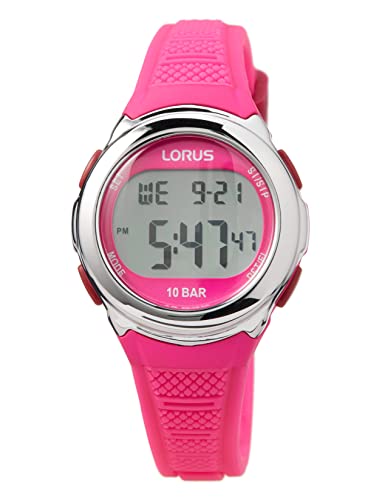 Lorus Unisex Kinder Digital Quarz Uhr mit Silikon Armband R2395NX9 von Lorus