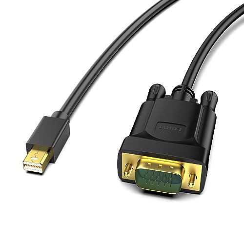 Loryi Mini-DisplayPort-auf-VGA-Kabel, 2 m, MDP-auf-VGA-Kabel (Thunderbolt 2-kompatibel) für MacBook Air/Pro, Surface Pro/Dock, Monitor, Projektor von Loryi