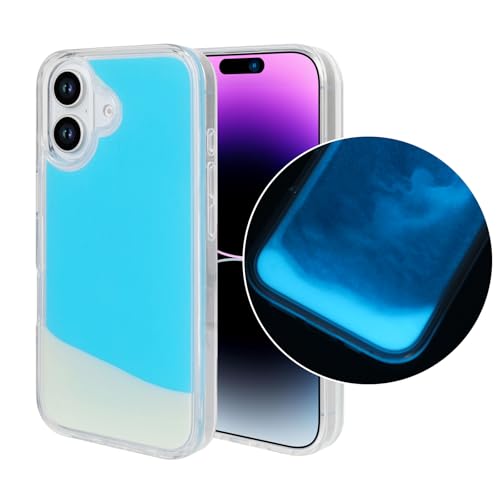 Losin Fluoreszierende Schutzhülle, kompatibel mit iPhone 16 Plus, Treibsand-Hülle, flüssig, leuchtet in der Dunkelheit, nachtleuchtend, flüssig, leuchtender Sand, modische Luxus-Hülle für Damen und Losin Fluoreszierende Schutzhülle, kompatibel mit iPhone 16 Plus, Treibsand-Hülle, flüssig, leuchtet in der Dunkelheit, nachtleuchtend, flüssig, leuchtender Sand, modische Luxus-Hülle für Damen und von Losin
