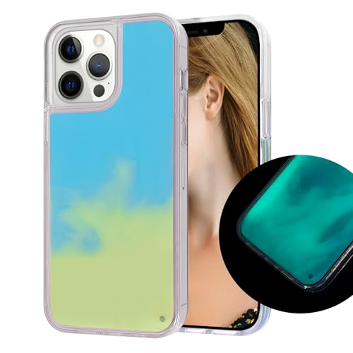 Losin Fluoreszierende Schutzhülle, kompatibel mit iPhone 16 Pro, Treibsand-Hülle, flüssig, leuchtet in der Dunkelheit, nachtleuchtend, flüssig, leuchtender Sand, modische Luxus-Abdeckung für Damen und Losin Fluoreszierende Schutzhülle, kompatibel mit iPhone 16 Pro, Treibsand-Hülle, flüssig, leuchtet in der Dunkelheit, nachtleuchtend, flüssig, leuchtender Sand, modische Luxus-Abdeckung für Damen und von Losin