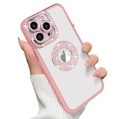 Losin Kompatibel mit iPhone 15 Pro Glitzer Hülle mit Logo View für Frauen Mädchen Luxus Süß Diamant Hülle Bling Kamera Schutz Weich Klar TPU Sparkle Strass Stoßfest Cover Rosa Losin Kompatibel mit iPhone 15 Pro Glitzer Hülle mit Logo View für Frauen Mädchen Luxus Süß Diamant Hülle Bling Kamera Schutz Weich Klar TPU Sparkle Strass Stoßfest Cover Rosa von Losin