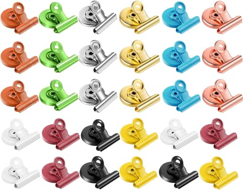 Magnetklammer, 30 Stück Magnetclips Whiteboard Magnete Klammer Kühlschrankmagnete mit Klammer Magnetclips Magnet Clip Klemmen für Fotos, Aufkleber, Taschen, Kühlschrank, Whiteboard - 10 Farbe Magnetklammer, 30 Stück Magnetclips Whiteboard Magnete Klammer Kühlschrankmagnete mit Klammer Magnetclips Magnet Clip Klemmen für Fotos, Aufkleber, Taschen, Kühlschrank, Whiteboard - 10 Farbe von Lostwry