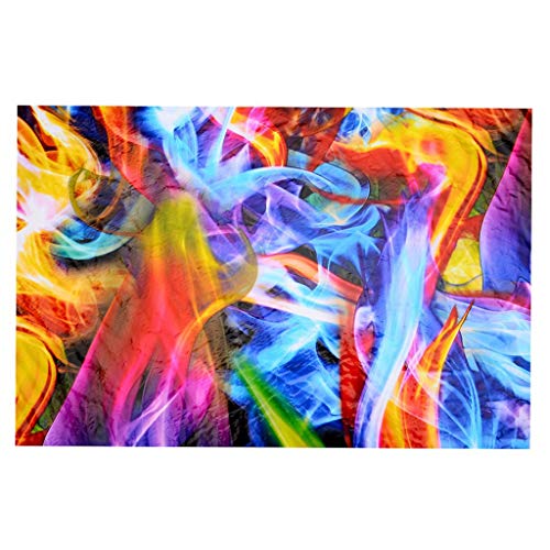 Losueeun Regenbogen Flammen Hydrographischer Film Wasser Transfer Druck Film Hydro Tauchen Film 50 Cm X 100 Cm von Losueeun