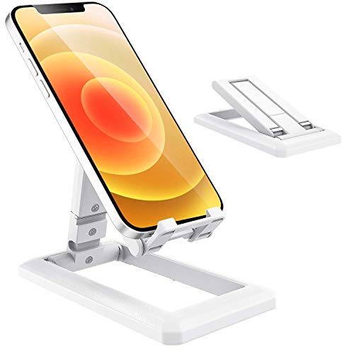 Losvick Handyständer, Handyhalterung verstellbar Handyhalter zusammenklappbar Universal-Halterung leicht kompatibel mit iPhone 16, 16 Pro, 15, 14 Pro, 12 Pro, 13, 8, SE, Huawei, Samsung S20 S21 - Weiß Losvick Handyständer, Handyhalterung verstellbar Handyhalter zusammenklappbar Universal-Halterung leicht kompatibel mit iPhone 16, 16 Pro, 15, 14 Pro, 12 Pro, 13, 8, SE, Huawei, Samsung S20 S21 - Weiß von Losvick
