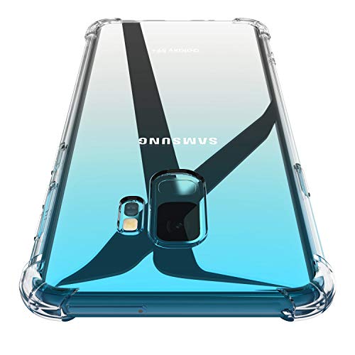 Losvick Hülle für Samsung Galaxy S9 Transparent Ultradünn,Stoßfest Durchsichtige Handyhülle TPU Schutzhülle, weich Silikon Cover Kratzfest case mit Klar Bumper – Transparent von Losvick