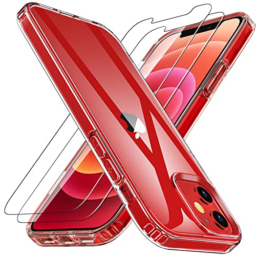 Losvick Kompatibel mit iPhone 12 Mini Hülle mit 3 Stück Panzerglas Schutzfolie, Transparent Silikon TPU Weiche Handyhülle Bumper Stoßfest Schutzhülle für iPhone 12 Mini, 5.4 Zoll, Klar Losvick Kompatibel mit iPhone 12 Mini Hülle mit 3 Stück Panzerglas Schutzfolie, Transparent Silikon TPU Weiche Handyhülle Bumper Stoßfest Schutzhülle für iPhone 12 Mini, 5.4 Zoll, Klar von Losvick