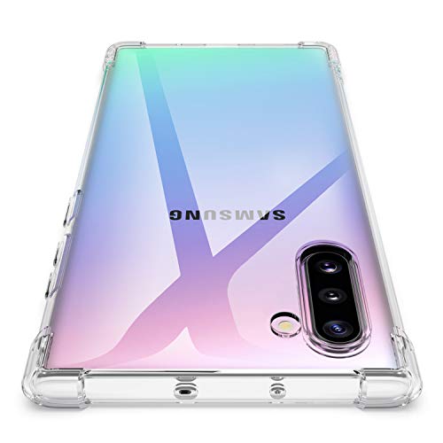 Losvick Schutzhülle für Samsung Galaxy Note 10, transparent, ultradünn, Silikon, TPU, weich, stoßfest, 4 Ecken, verstärkt von Losvick