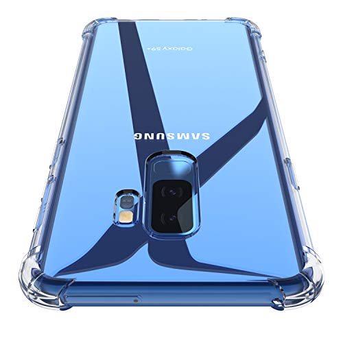 Losvick Schutzhülle für Samsung Galaxy S9 Plus, transparent, Silikon, Schutzhülle für Samsung S9 Plus, TPU, weich, ultradünn, stoßfest, Bumper Air Cushion für Samsung Galaxy S9+, transparent von Losvick