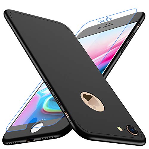 Losvick Schutzhülle für iPhone 7, Polycarbonat, 360-Grad-Schutz, 3-in-1, ultradünn, matt, stoßfest, einfach, elegant, für iPhone 7 – 4,7 Zoll – Schwarz Losvick Schutzhülle für iPhone 7, Polycarbonat, 360-Grad-Schutz, 3-in-1, ultradünn, matt, stoßfest, einfach, elegant, für iPhone 7 – 4,7 Zoll – Schwarz von Losvick