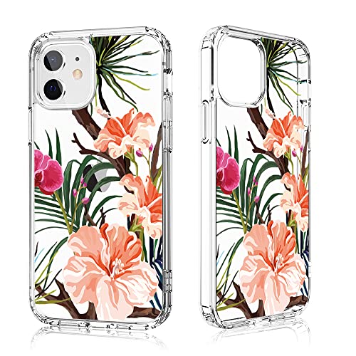 Losvick für iPhone 12/iPhone 12 Pro Hülle Blumen, Transparent Silikon Aesthetic Handyhülle Hartschale PC + Stoßfest TPU für Mädchen und Frauen Schutzhülle für iPhone 12/12 Pro, 6,1 Zoll Losvick für iPhone 12/iPhone 12 Pro Hülle Blumen, Transparent Silikon Aesthetic Handyhülle Hartschale PC + Stoßfest TPU für Mädchen und Frauen Schutzhülle für iPhone 12/12 Pro, 6,1 Zoll von Losvick