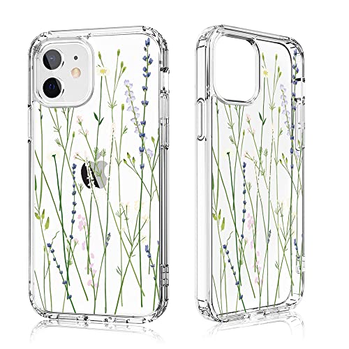 Losvick für iPhone 12 Mini Hülle, Blumengarten Design Transparent Rückseite mit TPU Gel Stoßfest Schutzhülle für iPhone 12 Mini 5,4 Zoll Losvick für iPhone 12 Mini Hülle, Blumengarten Design Transparent Rückseite mit TPU Gel Stoßfest Schutzhülle für iPhone 12 Mini 5,4 Zoll von Losvick