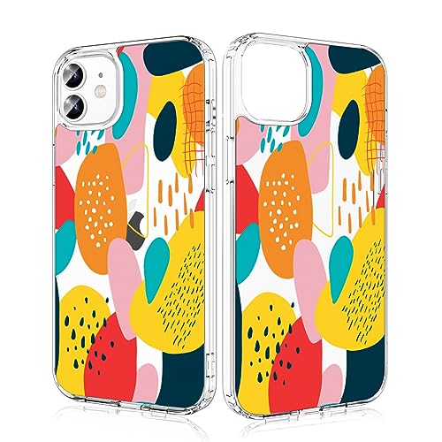 Losvick für iPhone 12 Mini Hülle, Formen von Farben Transparent Hybrid Schutzhülle Hartschale PC + Stoßfest TPU Bumper für iPhone 12 Mini, 5,4 Zoll - Formen von Farben Losvick für iPhone 12 Mini Hülle, Formen von Farben Transparent Hybrid Schutzhülle Hartschale PC + Stoßfest TPU Bumper für iPhone 12 Mini, 5,4 Zoll - Formen von Farben von Losvick