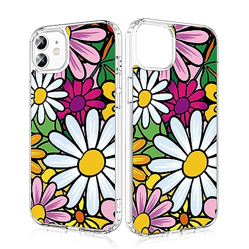 Losvick für iPhone 12 Pro/iPhone 12 Hülle, Kleine Bunte Blumen Design Transparent Silikon Aesthetic Handyhülle Hartschale PC + Stoßfest TPU für Mädchen und Frauen Schutzhülle, 6,1 Zoll Losvick für iPhone 12 Pro/iPhone 12 Hülle, Kleine Bunte Blumen Design Transparent Silikon Aesthetic Handyhülle Hartschale PC + Stoßfest TPU für Mädchen und Frauen Schutzhülle, 6,1 Zoll von Losvick