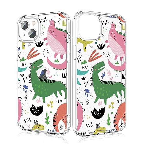 Losvick für iPhone 13/ iPhone 14 Hülle, Dinosaurier Transparent Hybrid Schutzhülle Hartschale PC + Stoßfest TPU Bumper für iPhone 13/ iPhone 14, 6,1 Zoll - Dinosaurier Losvick für iPhone 13/ iPhone 14 Hülle, Dinosaurier Transparent Hybrid Schutzhülle Hartschale PC + Stoßfest TPU Bumper für iPhone 13/ iPhone 14, 6,1 Zoll - Dinosaurier von Losvick