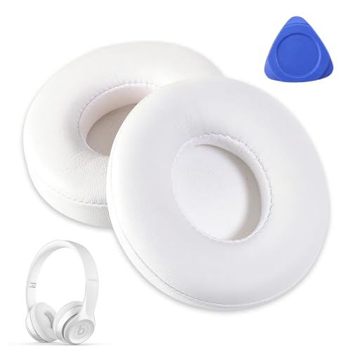 Lotbun 1 Paar Ersatz Ohrpolster für Beats Solo 2 & Solo 3 Wireless Kopfhörer, Kopfhörer Ohrpolster mit Weiches Proteinleder und Memory Schaum von Lotbun