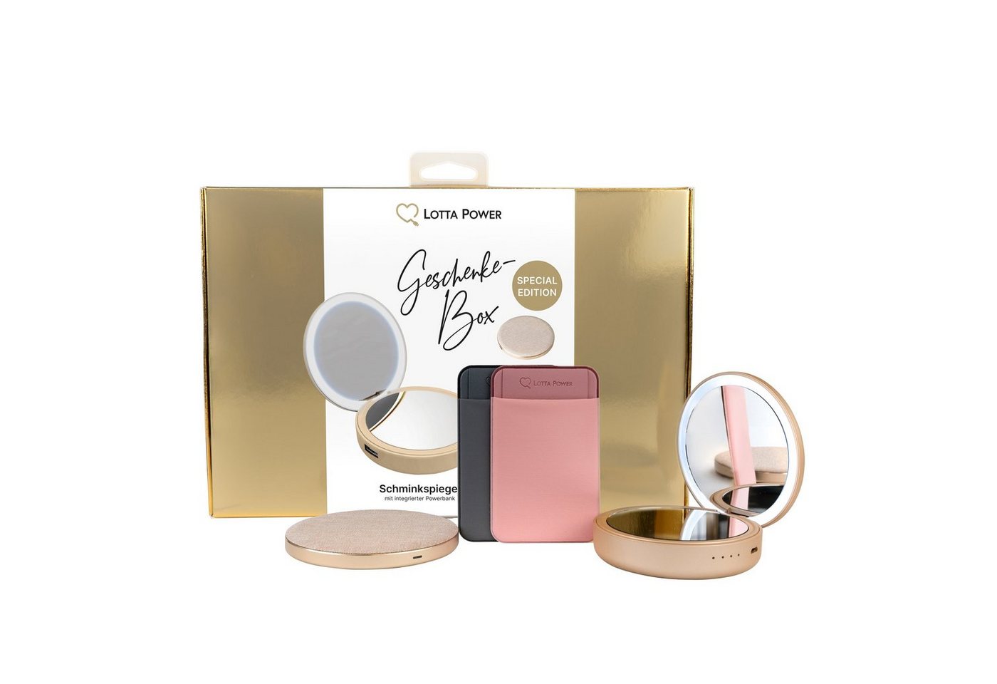 Lotta Power Geschenke-Box Gold SPECIAL EDITION Powerbank von Lotta Power