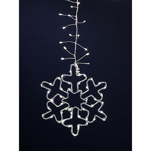 LED Lichtervorhang mit Schneeflocken kw 68773 LED Lichtervorhang mit Schneeflocken kw 68773 von Lotti