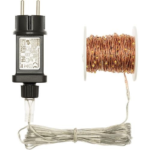 LED-Microlichterkette kupfer 400 ww LED 45439 von Lotti