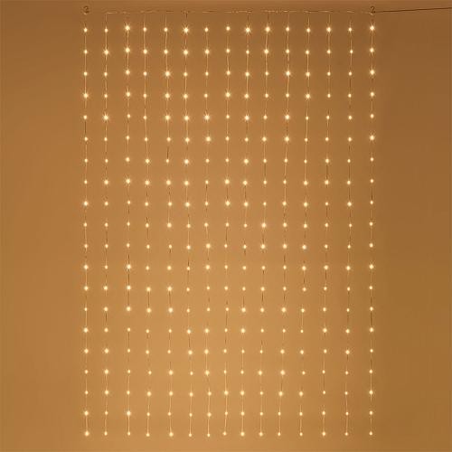 MHB LED-Lichtervorhang 'Professional' 300 flg. bernsteinfarben 55162 MHB LED-Lichtervorhang 'Professional' 300 flg. bernsteinfarben 55162 von Lotti