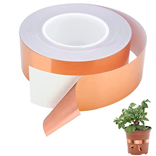 Kupferband Kupferfolienband,30M x 50mm Mitening Gegen Schnecken Copper Foil Tape Abschirmband Schneckenband Kupfer Schneckenschutz Schneckenzaun Kupferband Kupferfolienband,30M x 50mm Mitening Gegen Schnecken Copper Foil Tape Abschirmband Schneckenband Kupfer Schneckenschutz Schneckenzaun von Lottogo