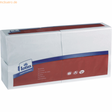 Lotus Professional Servietten 33x33cm 8-Falz rot VE=200 Stück von Lotus Professional