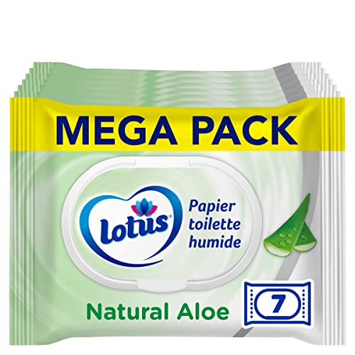 Lotus Natürliches Toilettenpapier, Aloe – ohne Farbstoffe oder Duftstoffe FSC-Fasern 100% natürlichen Ursprungs 294 Blatt, 489016, weiß von Lotus