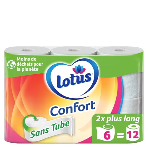 Toilettenpapier LOTUS COMFORT ohne Tube 6 = 12 Rollen von Lotus