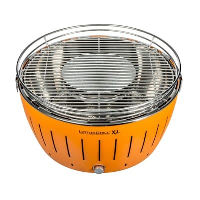 LotusGrill G435 Holzkohlegrill XL rauchfrei, mandarinorange von LotusGrill