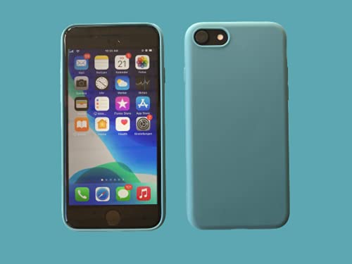 LotushausHome Silikon Handyhülle für Apple iPhone Modelle (iPhone 7/8/SE2020, graublau) von LotushausHome